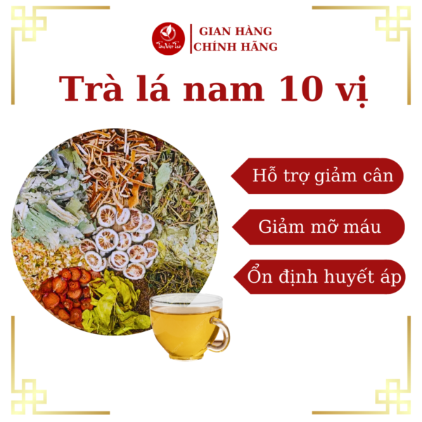 Trà lá nam 10 vị