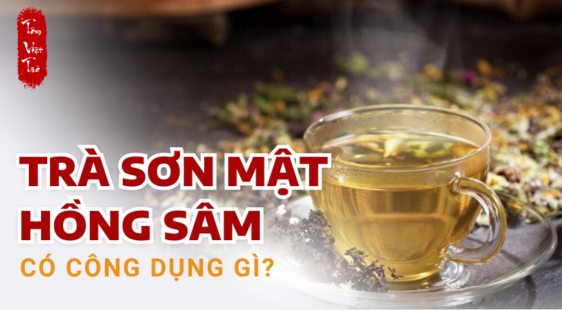 trà sơn mật hồng sâm có công dụng gì